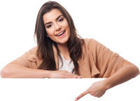 happy-woman-pointing-empty-whiteboard